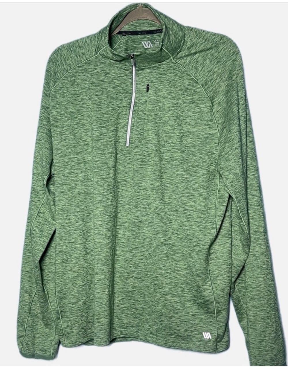 VRST Heather Green Quarter Zip Pullover Men’s Large Golf Hiking Activewear - Picture 3 of 5
